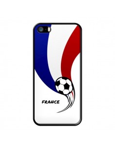 Coque iPhone 5/5S et SE Equipe France Ballon Football -...