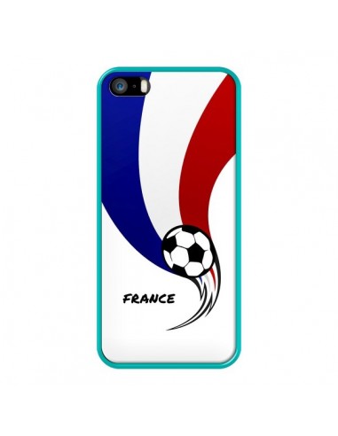 Coque iPhone 5/5S et SE Equipe France Ballon Football - Madotta