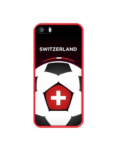 Coque iPhone 5/5S et SE Suisse Ballon Football - Madotta