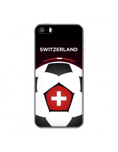 Coque iPhone 5/5S et SE Suisse Ballon Football - Madotta
