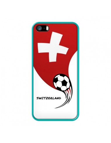 Coque iPhone 5/5S et SE Equipe Suisse Switzerland Football - Madotta