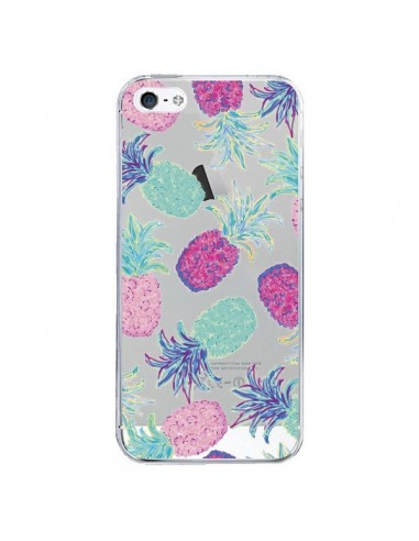 Coque iPhone 5/5S et SE Ananas Pineapple Fruit Ete Summer Transparente - Lisa Argyropoulos