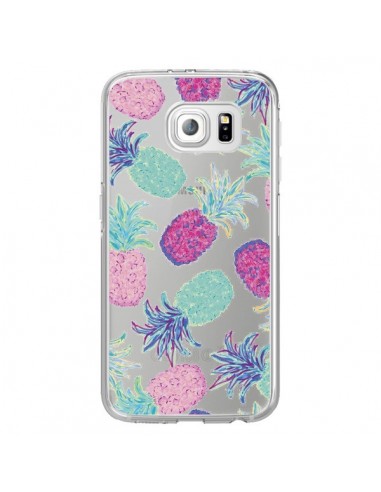 Coque Ananas Pineapple Fruit Ete Summer Transparente pour Samsung Galaxy S6 Edge - Lisa Argyropoulos