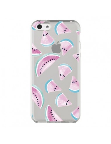 Coque iPhone 5C Pasteque Watermelon Fruit Ete Summer Transparente - Lisa Argyropoulos