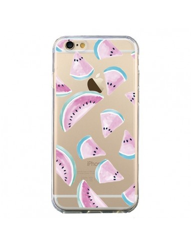 Coque iPhone 6 et 6S Pasteque Watermelon Fruit Ete Summer Transparente - Lisa Argyropoulos