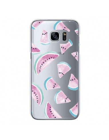 Coque Pasteque Watermelon Fruit Ete Summer Transparente pour Samsung Galaxy S7 - Lisa Argyropoulos