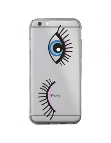 Coque iPhone 6 Plus et 6S Plus Eyes Oeil Yeux Bleus Transparente -  Léa Clément