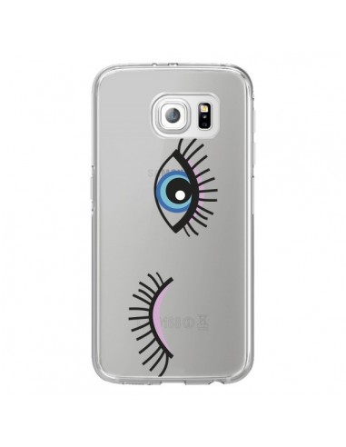 Coque Eyes Oeil Yeux Bleus Transparente pour Samsung Galaxy S6 Edge -  Léa Clément