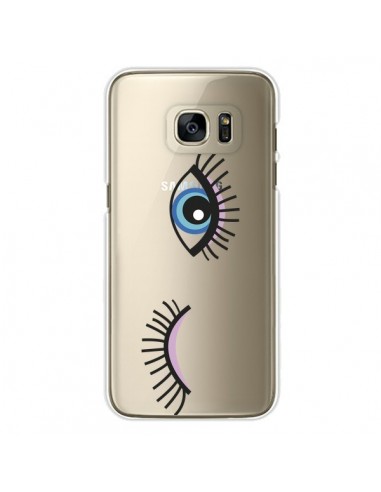 Coque Eyes Oeil Yeux Bleus Transparente pour Samsung Galaxy S7 Edge -  Léa Clément