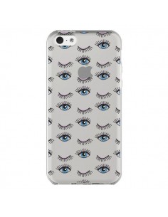 Coque iPhone 5C Eyes Oeil Yeux Bleus Mosaïque...
