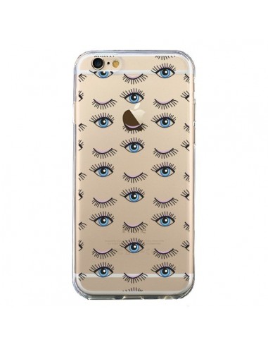 Coque iPhone 6 et 6S Eyes Oeil Yeux Bleus Mosaïque Transparente -  Léa Clément