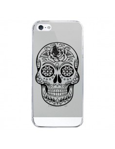 Coque iPhone 5/5S et SE Tête de Mort Mexicaine Noir...