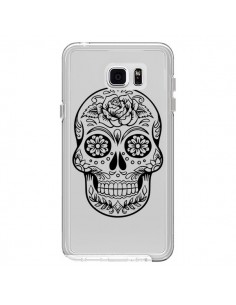 Coque Tête de Mort Mexicaine Noir Transparente pour...