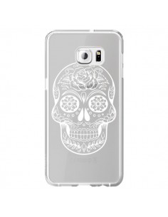 Coque Tête de Mort Mexicaine Blanche Transparente pour...