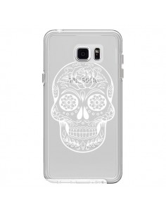 Coque Tête de Mort Mexicaine Blanche Transparente pour...