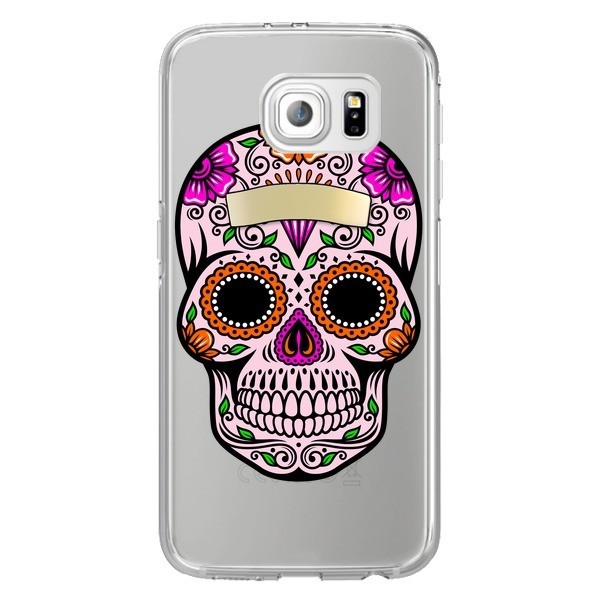 coque samsung s6 tete de mort mexicaine