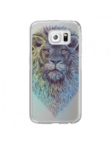 Coque Roi Lion King Transparente pour Samsung Galaxy S6 Edge - Rachel Caldwell