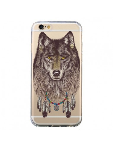 Coque iPhone 6 et 6S Loup Wolf Attrape Reves Transparente - Rachel Caldwell