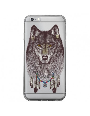 Coque iPhone 6 Plus et 6S Plus Loup Wolf Attrape Reves Transparente - Rachel Caldwell