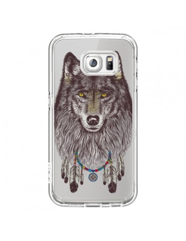 Coque Loup Wolf Attrape Reves Transparente pour Samsung Galaxy S6 - Rachel Caldwell