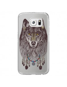 Coque Loup Wolf Attrape Reves Transparente pour Samsung...