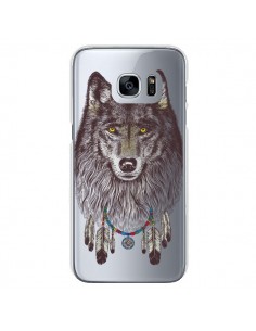 Coque Loup Wolf Attrape Reves Transparente pour Samsung...