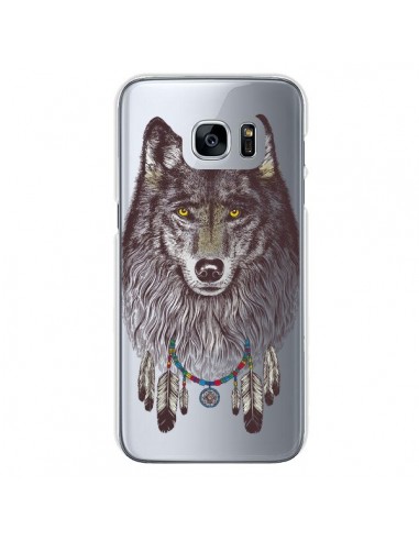 Coque Loup Wolf Attrape Reves Transparente pour Samsung Galaxy S7 - Rachel Caldwell