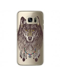 Coque Loup Wolf Attrape Reves Transparente pour Samsung...