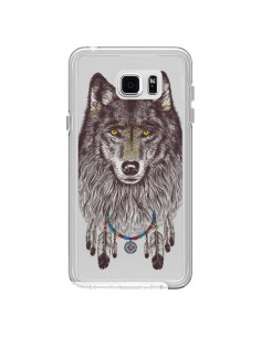 Coque Loup Wolf Attrape Reves Transparente pour Samsung...