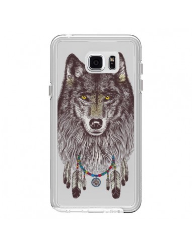 Coque Loup Wolf Attrape Reves Transparente pour Samsung Galaxy Note 5 - Rachel Caldwell