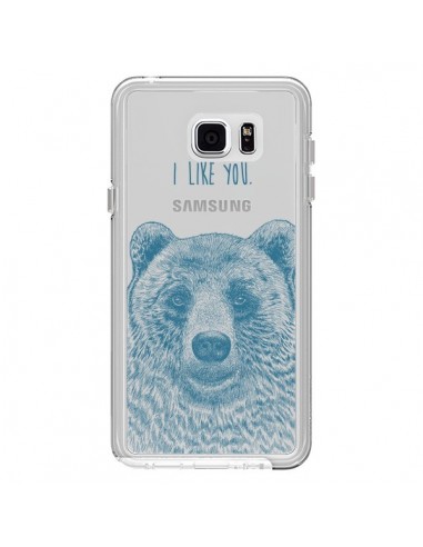 Coque I Love You Bear Ours Ourson Transparente pour Samsung Galaxy Note 5 - Rachel Caldwell