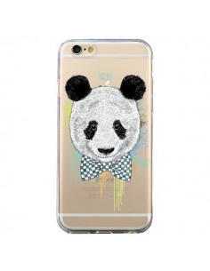Coque iPhone 6 et 6S Panda Noeud Papillon Transparente -...