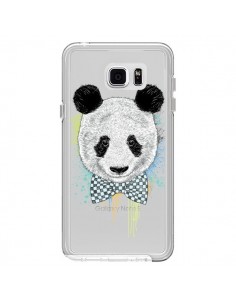 Coque Panda Noeud Papillon Transparente pour Samsung...
