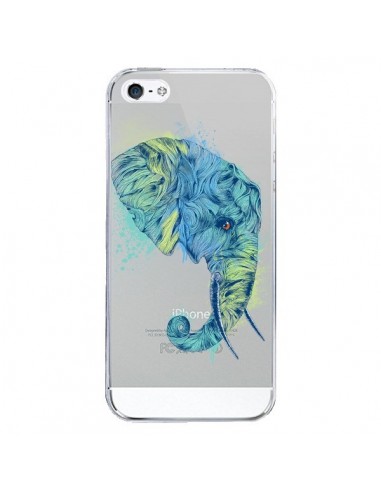 Coque iPhone 5/5S et SE Elephant Elefant Transparente - Rachel Caldwell