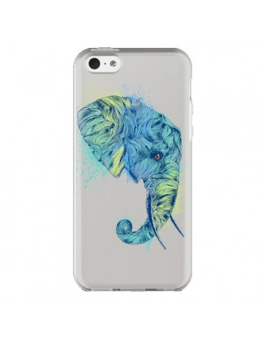 Coque iPhone 5C Elephant Elefant Transparente - Rachel Caldwell
