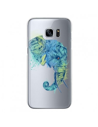 Coque Elephant Elefant Transparente pour Samsung Galaxy S7 - Rachel Caldwell