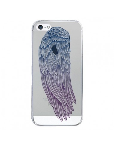 Coque iPhone 5/5S et SE Ailes d'Ange Angel Wings Transparente - Rachel Caldwell