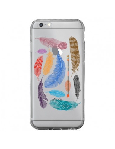 Coque iPhone 6 Plus et 6S Plus Plume Feather Couleur Transparente - Rachel Caldwell