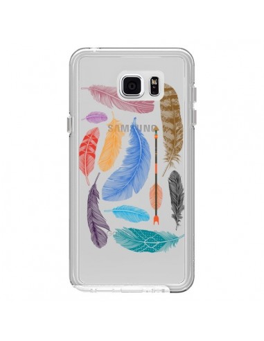Coque Plume Feather Couleur Transparente pour Samsung Galaxy Note 5 - Rachel Caldwell