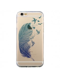 Coque iPhone 6 et 6S Plume Feather Fly Away Transparente...