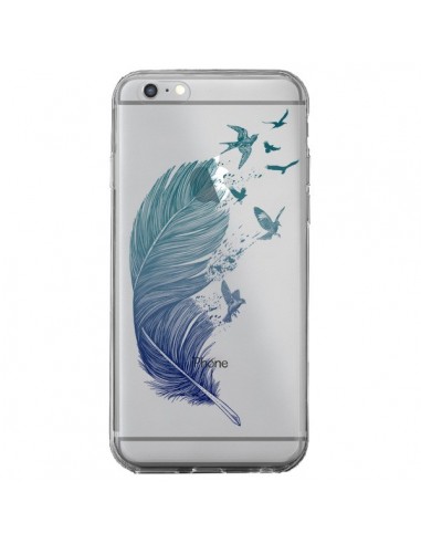 Coque iPhone 6 Plus et 6S Plus Plume Feather Fly Away Transparente - Rachel Caldwell