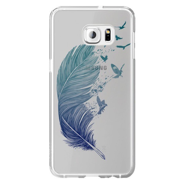 coque samsung s6 edge plume