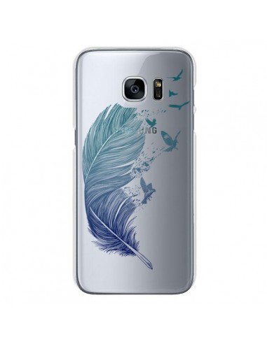 Coque Plume Feather Fly Away Transparente pour Samsung Galaxy S7 - Rachel Caldwell