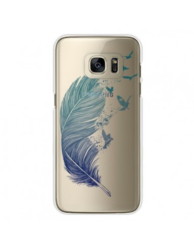 coque samsung s6 edge plume