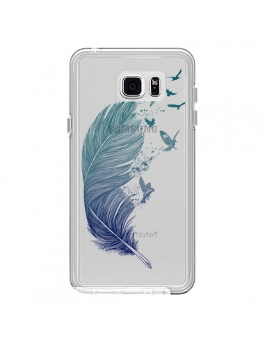 Coque Plume Feather Fly Away Transparente pour Samsung Galaxy Note 5 - Rachel Caldwell