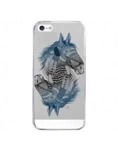 Coque iPhone 5/5S et SE Cheval Horse Double Transparente...