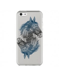 Coque iPhone 5C Cheval Horse Double Transparente - Rachel...