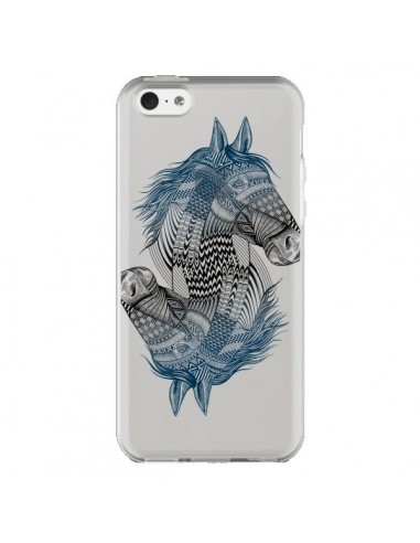 Coque iPhone 5C Cheval Horse Double Transparente - Rachel Caldwell