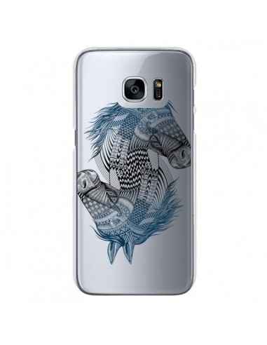 Coque Cheval Horse Double Transparente pour Samsung Galaxy S7 - Rachel Caldwell