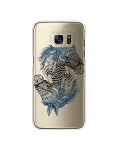 Coque Cheval Horse Double Transparente pour Samsung...